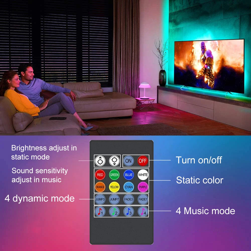 RGB LED TV Backlight Music Sync