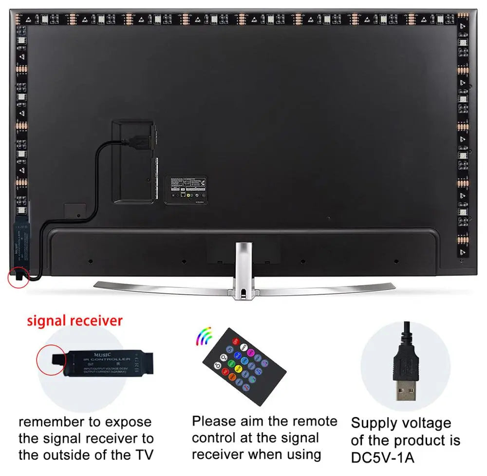 RGB LED TV Backlight Music Sync