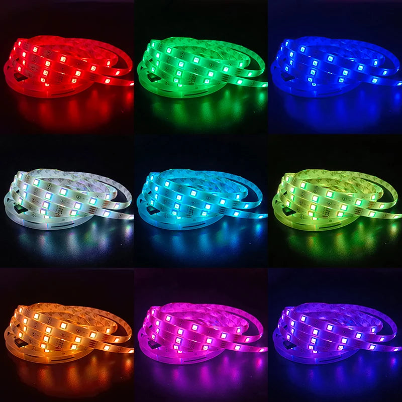 USB LED Strip Light Bluetooth RGB 5V 1m-30m RGB Lights Flexible